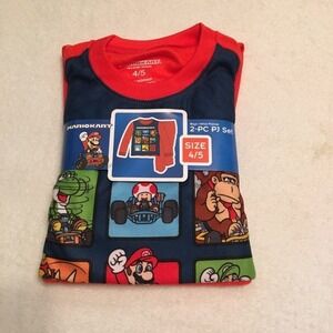 New boys super mario fleece Pjs 4/5